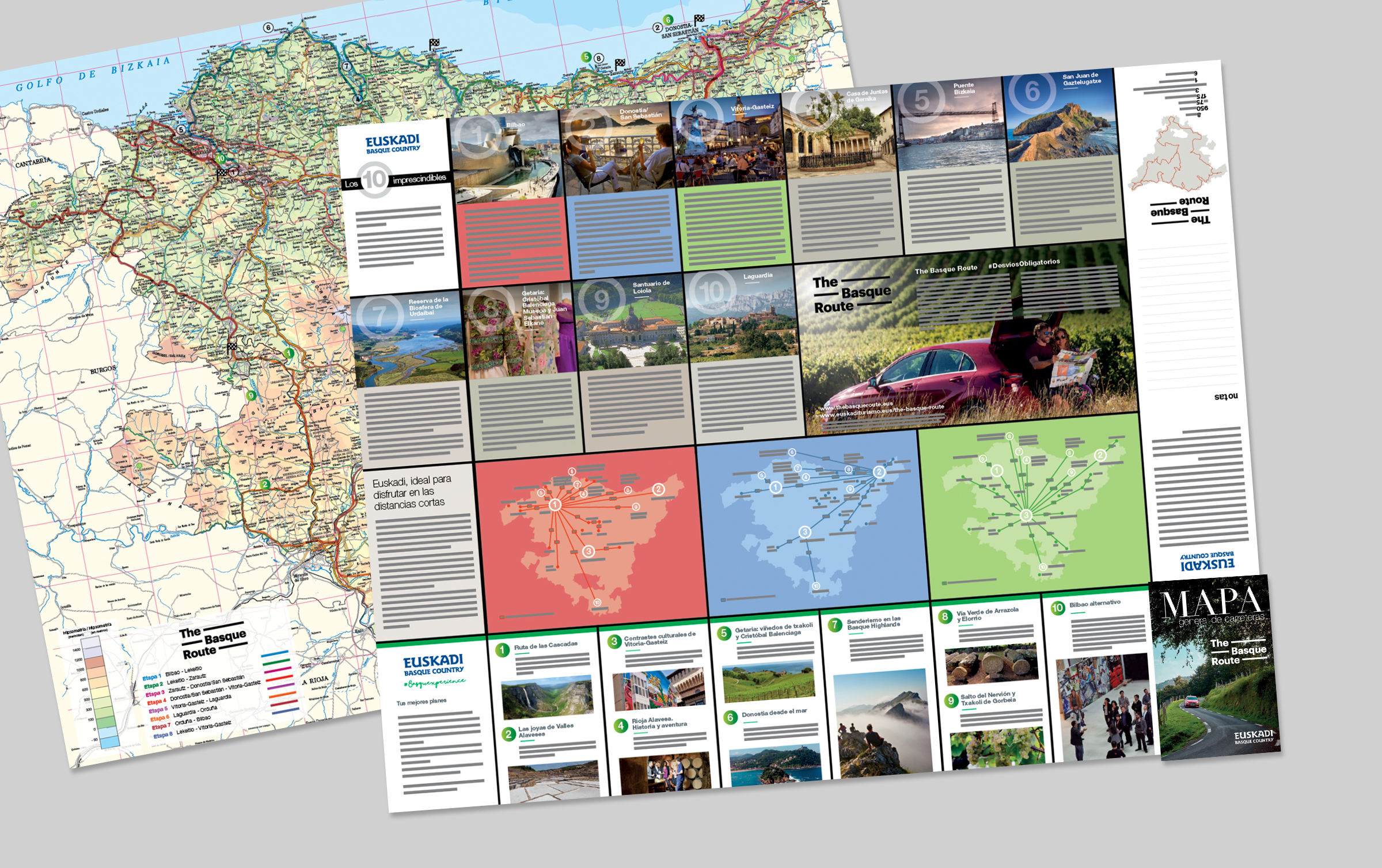 Mapa turístico de carreteras