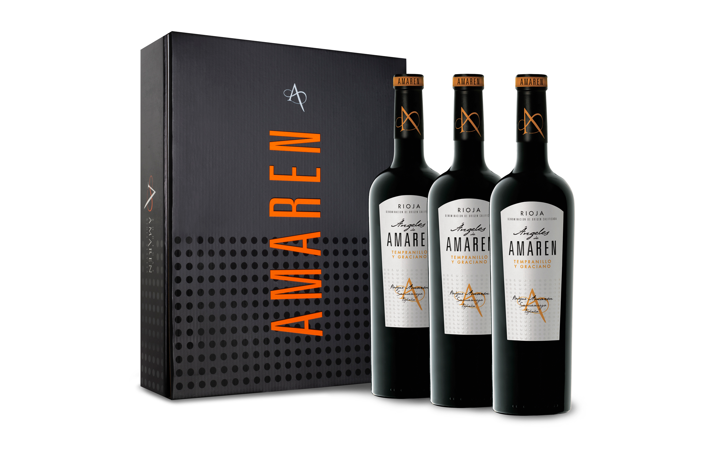 Etiquetas y estuche para Ángeles de Amaren